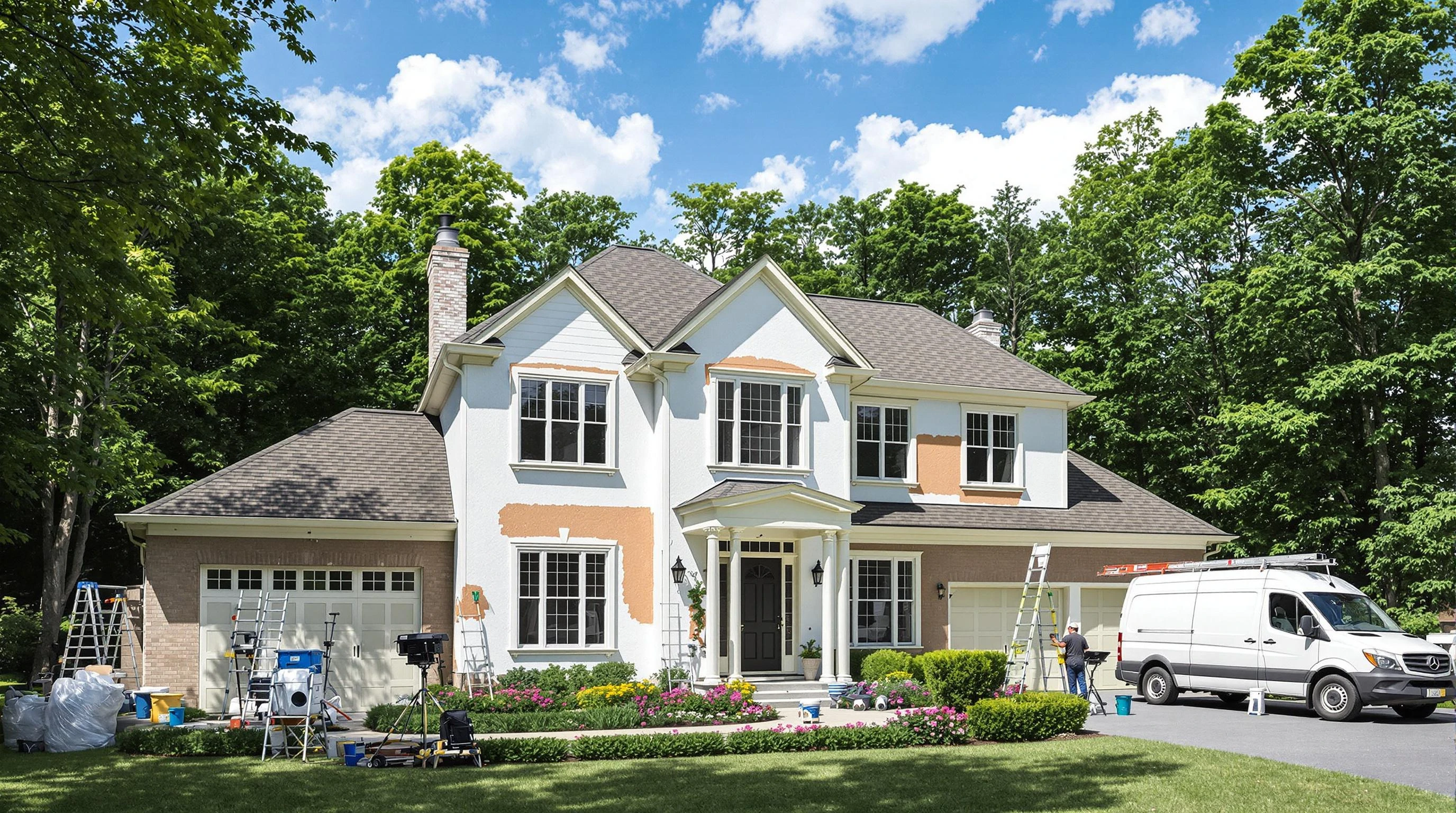 Parma Heights House Painters painting crew working in Parma, OH